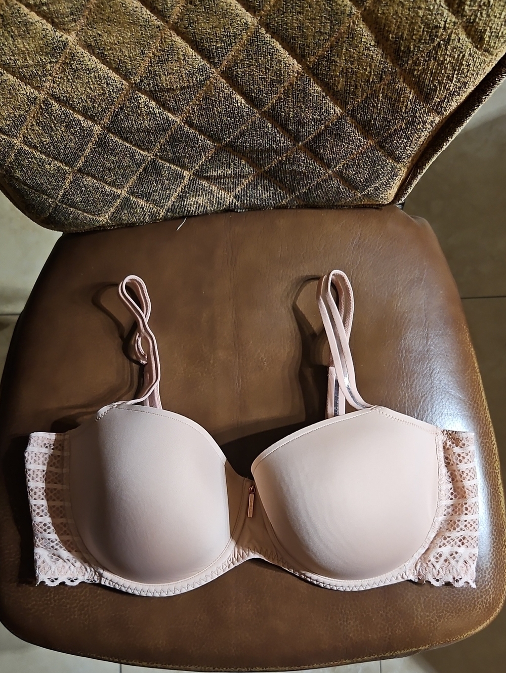 Prima Donna Twist East End Balcony T-Shirt Underwire Pink Lace Bra Lightly Lined